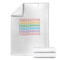 3rd Birthday Throw Blanket Toddler Threenager 3 Years Old Birthday Outfit