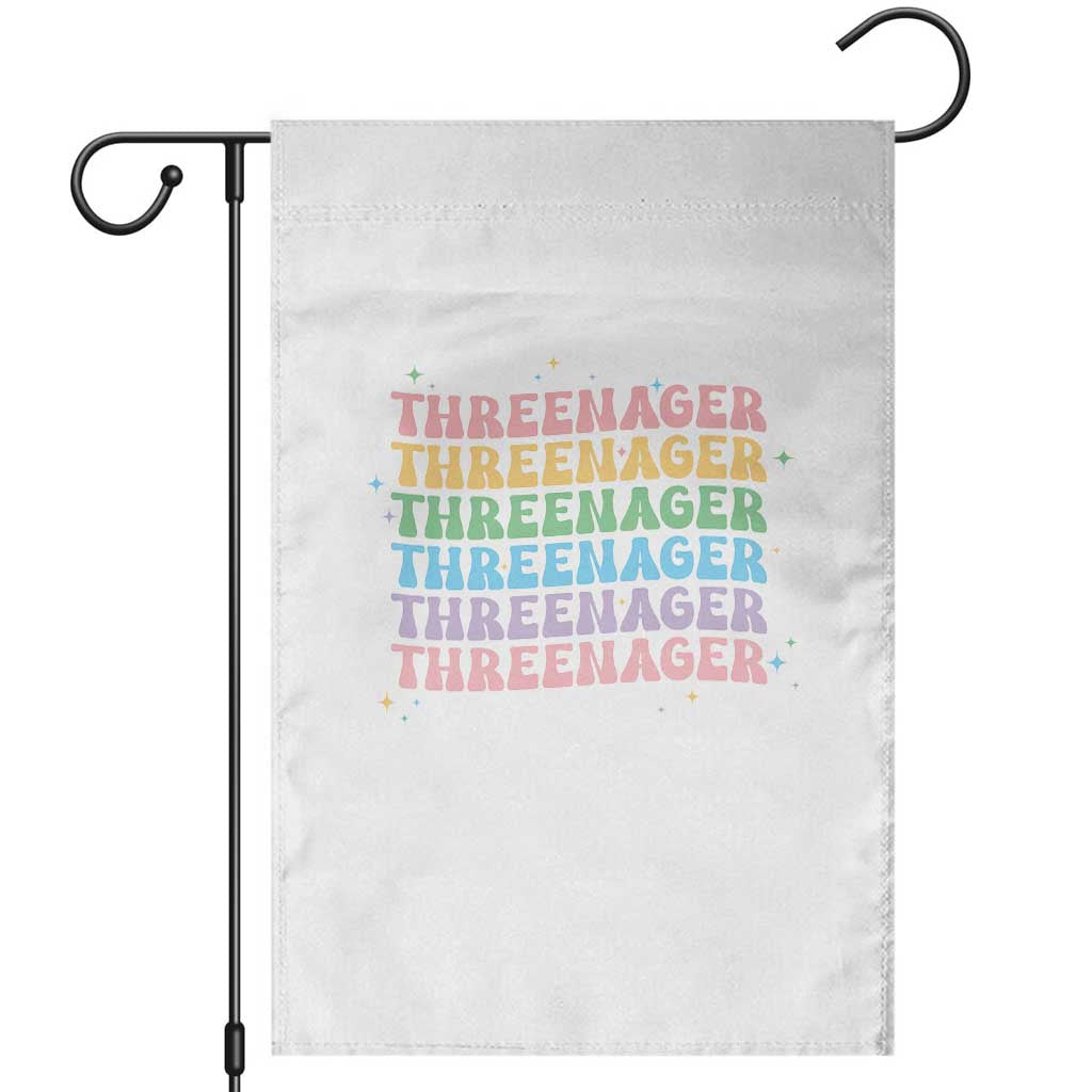 3rd Birthday Garden Flag Toddler Threenager 3 Years Old Birthday Outfit