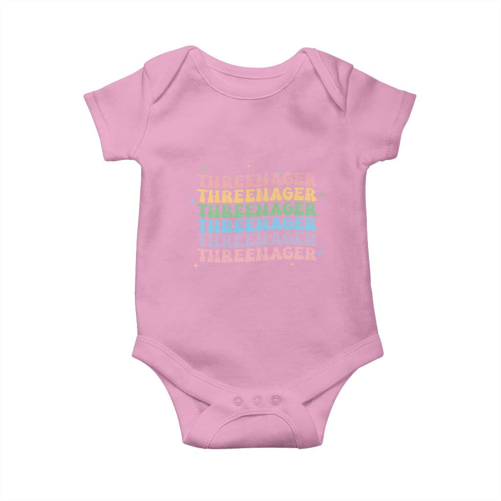 3rd Birthday Baby Onesie Toddler Threenager 3 Years Old Birthday Outfit