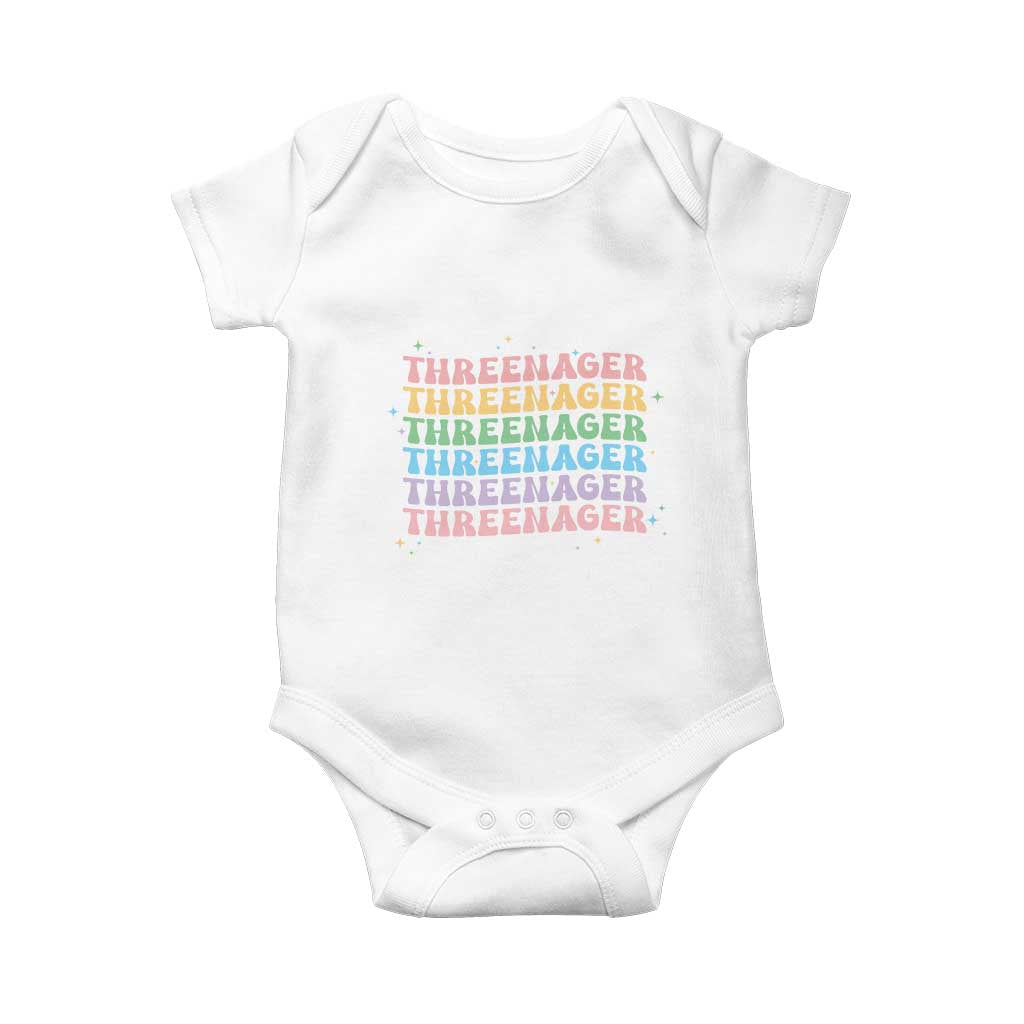 3rd Birthday Baby Onesie Toddler Threenager 3 Years Old Birthday Outfit
