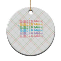 3rd Birthday Ceramic Ornament Toddler Threenager 3 Years Old Birthday Outfit