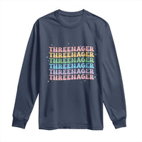 3rd Birthday Long Sleeve Shirt Toddler Threenager 3 Years Old Birthday Outfit