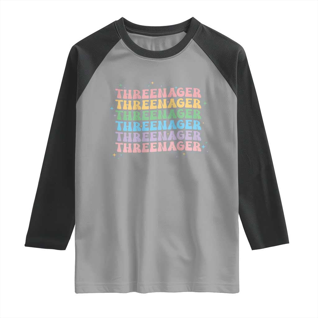 3rd Birthday Raglan Shirt Toddler Threenager 3 Years Old Birthday Outfit