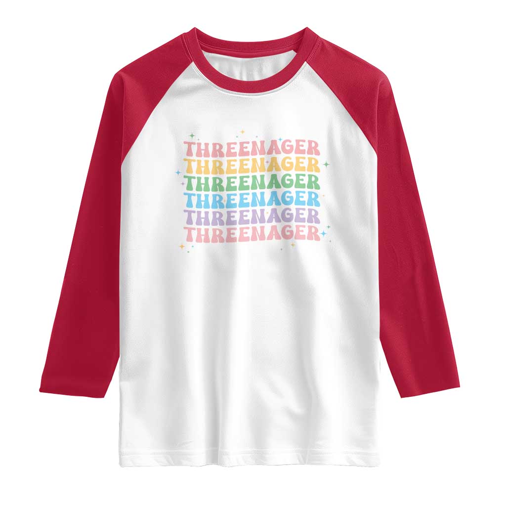 3rd Birthday Raglan Shirt Toddler Threenager 3 Years Old Birthday Outfit