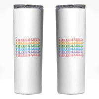 3rd Birthday Skinny Tumbler Toddler Threenager 3 Years Old Birthday Outfit