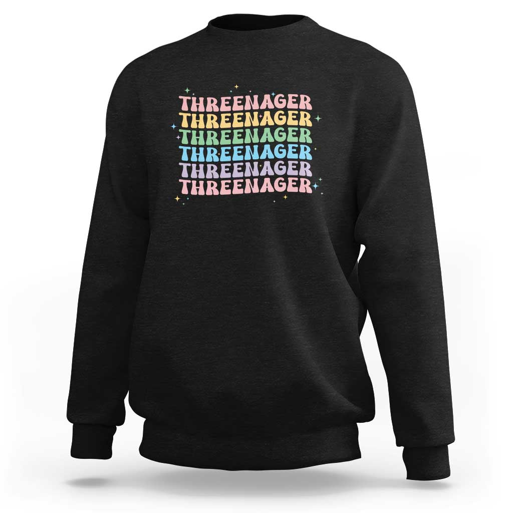 3rd Birthday Sweatshirt Toddler Threenager 3 Years Old Birthday Outfit