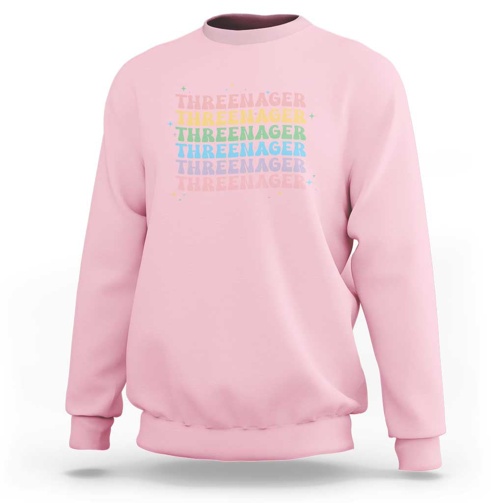 3rd Birthday Sweatshirt Toddler Threenager 3 Years Old Birthday Outfit