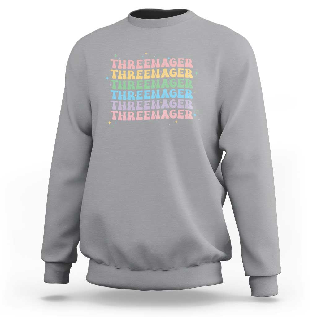 3rd Birthday Sweatshirt Toddler Threenager 3 Years Old Birthday Outfit