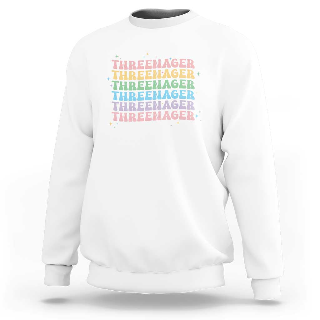 3rd Birthday Sweatshirt Toddler Threenager 3 Years Old Birthday Outfit