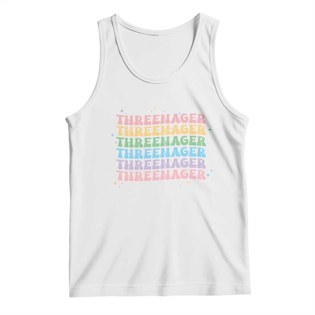 3rd Birthday Tank Top Toddler Threenager 3 Years Old Birthday Outfit