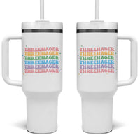 3rd Birthday Tumbler With Handle Toddler Threenager 3 Years Old Birthday Outfit