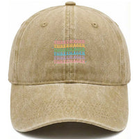 3rd Birthday Washed Cotton Baseball Cap Toddler Threenager 3 Years Old Birthday Outfit