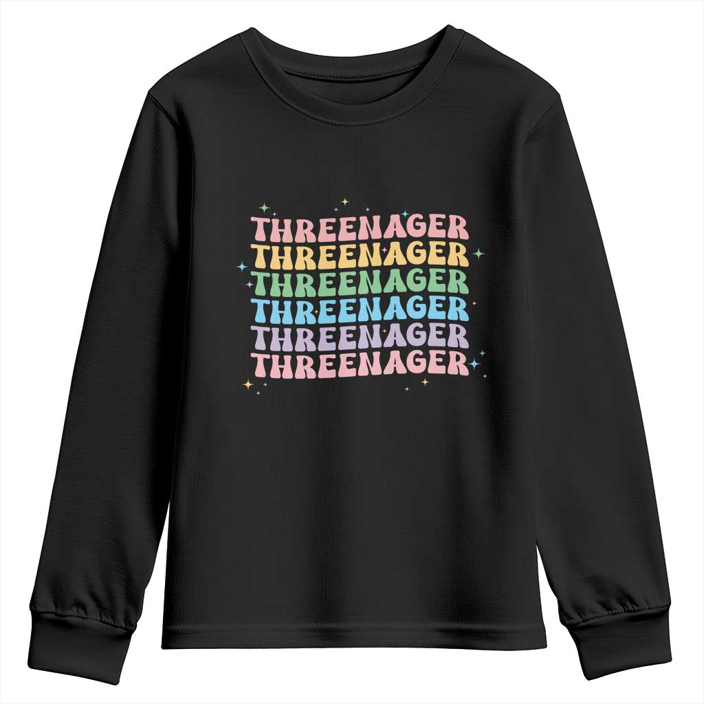 3rd Birthday Youth Sweatshirt Toddler Threenager 3 Years Old Birthday Outfit