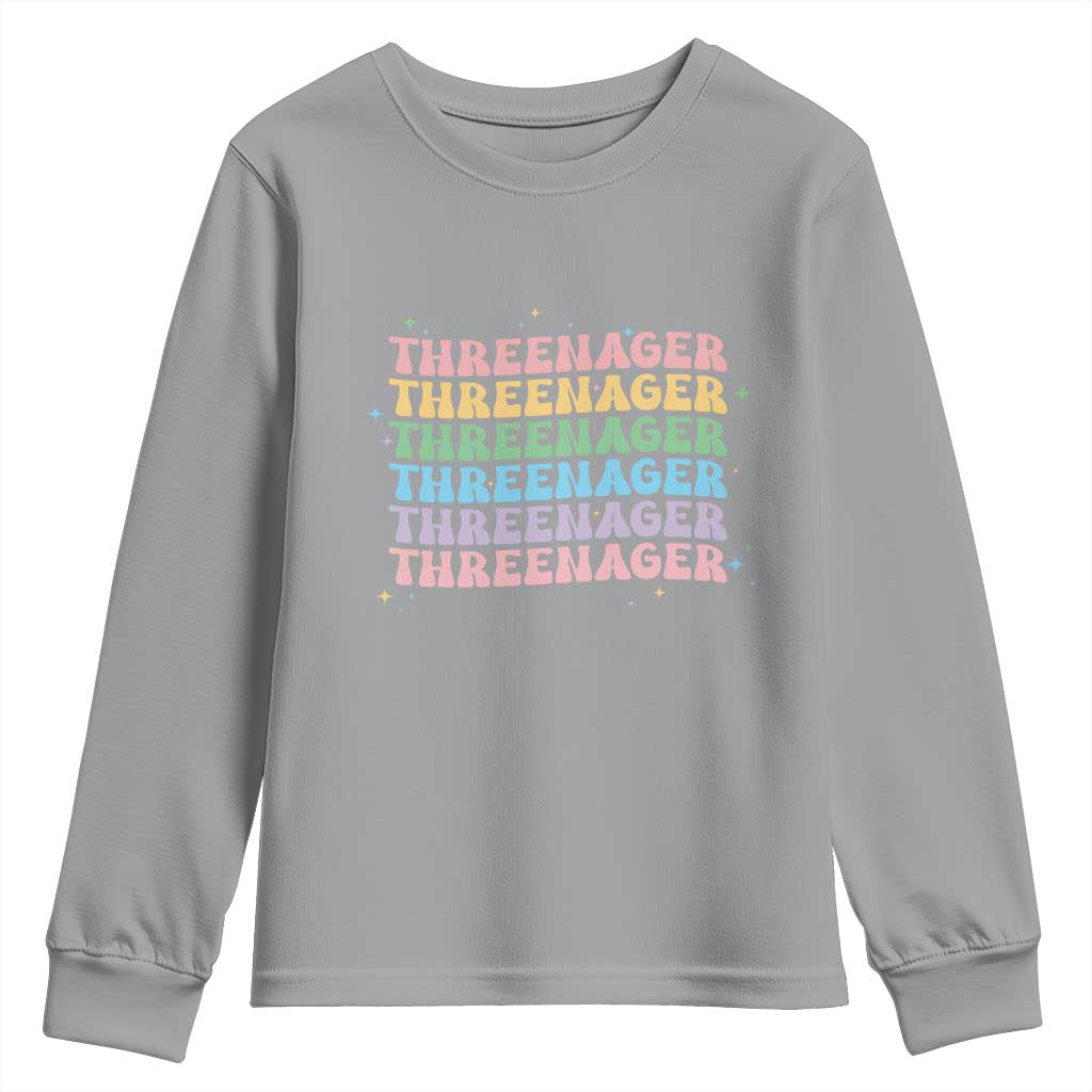 3rd Birthday Youth Sweatshirt Toddler Threenager 3 Years Old Birthday Outfit