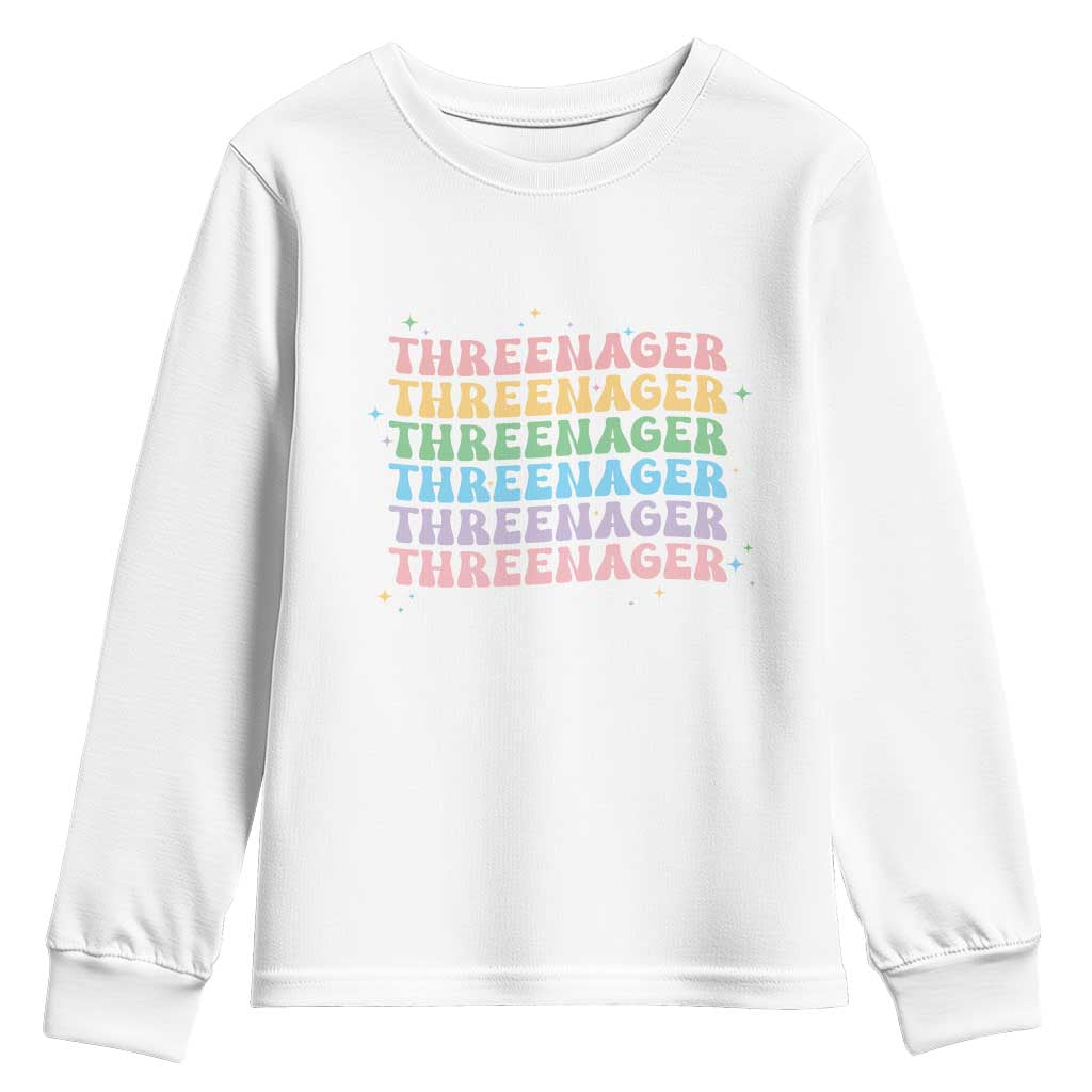 3rd Birthday Youth Sweatshirt Toddler Threenager 3 Years Old Birthday Outfit