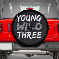 Toddler 3rd Birthday Spare Tire Cover Young Wild And Three - Wonder Print Shop
