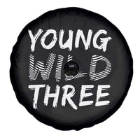 Toddler 3rd Birthday Spare Tire Cover Young Wild And Three - Wonder Print Shop