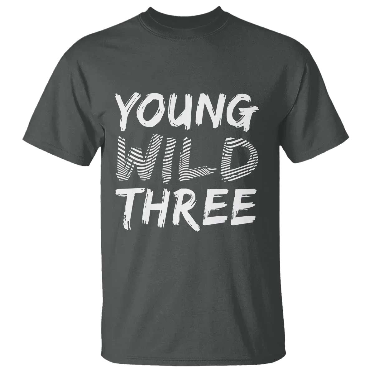 Toddler 3rd Birthday T Shirt Young Wild And Three - Wonder Print Shop