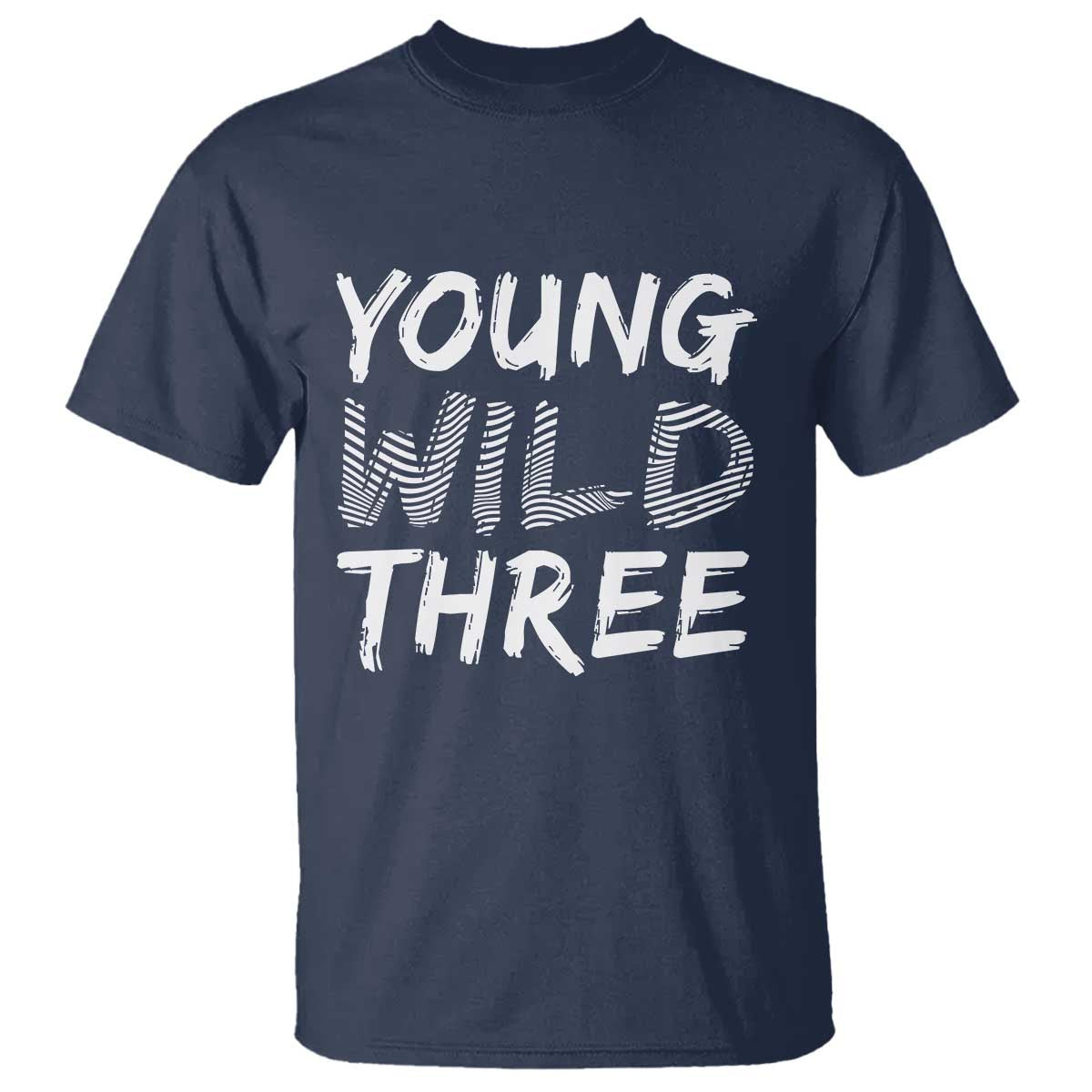 Toddler 3rd Birthday T Shirt Young Wild And Three - Wonder Print Shop