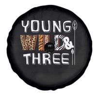 3rd Birthday Spare Tire Cover Young Wild And Three Safari Zoo Party