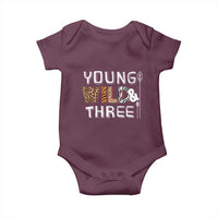 3rd Birthday Baby Onesie Young Wild And Three Safari Zoo Party