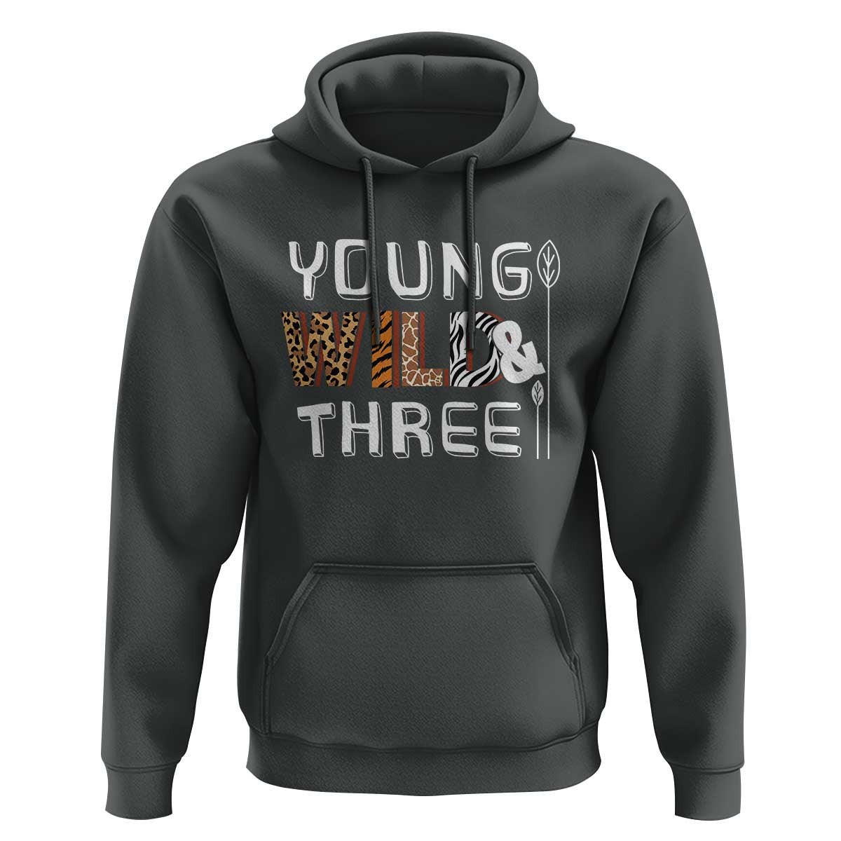 3rd Birthday Hoodie Young Wild And Three Safari Zoo Party