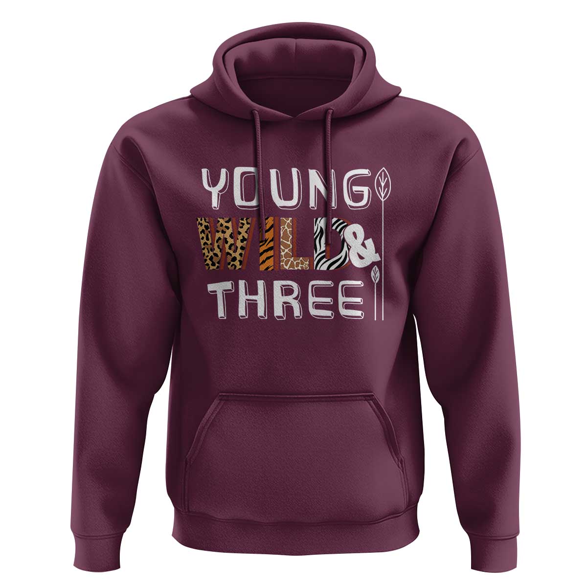 3rd Birthday Hoodie Young Wild And Three Safari Zoo Party