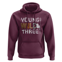 3rd Birthday Hoodie Young Wild And Three Safari Zoo Party