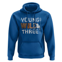 3rd Birthday Hoodie Young Wild And Three Safari Zoo Party