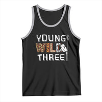 3rd Birthday Tank Top Young Wild And Three Safari Zoo Party