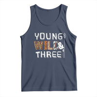 3rd Birthday Tank Top Young Wild And Three Safari Zoo Party