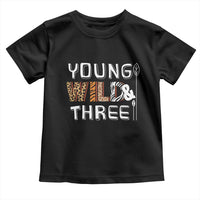 3rd Birthday Toddler T Shirt Young Wild And Three Safari Zoo Party