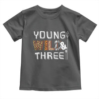 3rd Birthday Toddler T Shirt Young Wild And Three Safari Zoo Party
