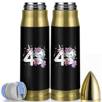 Unicorn 4th Birthday Bullet Tumbler 4 Years Old Birthday Outfit