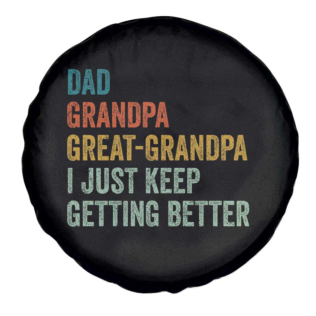 Funny Dad Great Grandpa Spare Tire Cover Retro Fathers Day