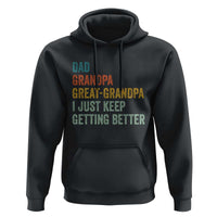 Funny Dad Great Grandpa Hoodie Retro Fathers Day