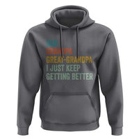 Funny Dad Great Grandpa Hoodie Retro Fathers Day