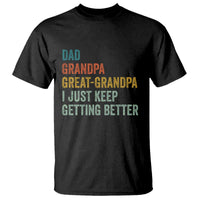 Funny Dad Great Grandpa T Shirt Retro Fathers Day