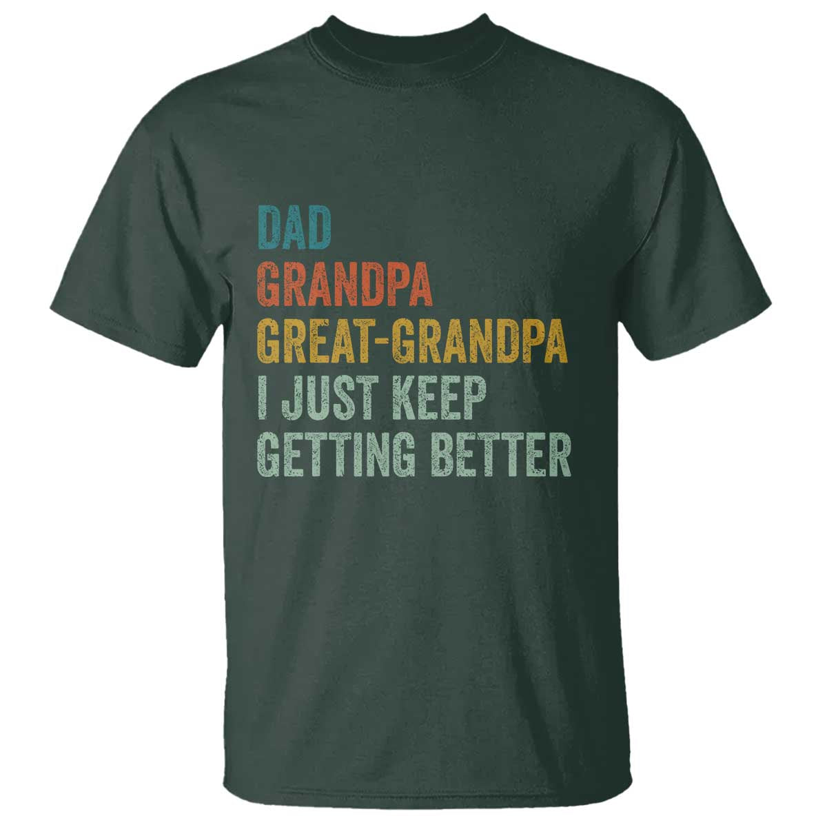 Funny Dad Great Grandpa T Shirt Retro Fathers Day