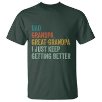 Funny Dad Great Grandpa T Shirt Retro Fathers Day