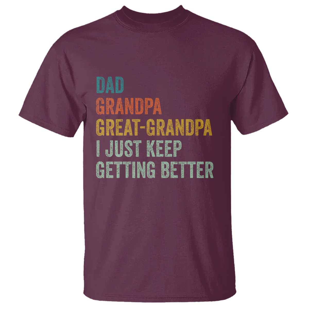 Funny Dad Great Grandpa T Shirt Retro Fathers Day