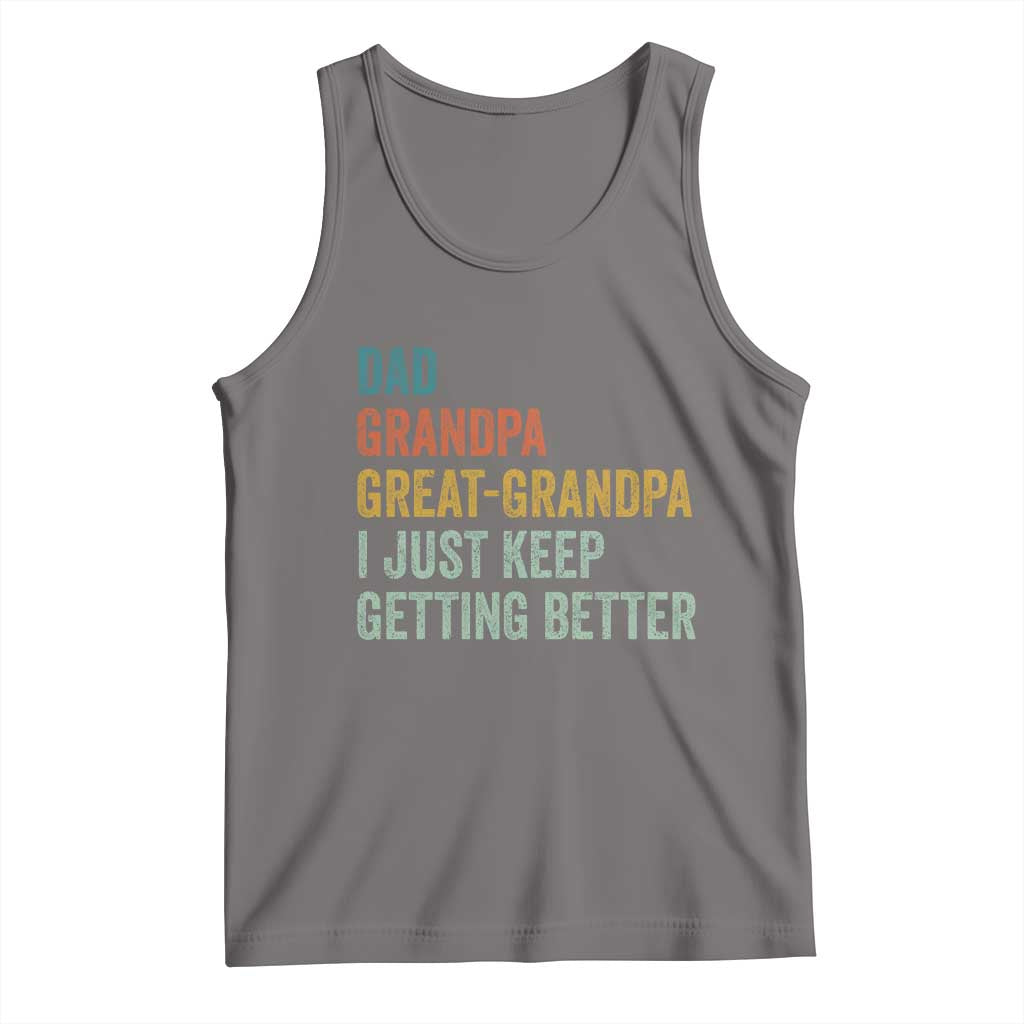 Funny Dad Great Grandpa Tank Top Retro Fathers Day