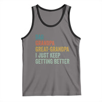 Funny Dad Great Grandpa Tank Top Retro Fathers Day