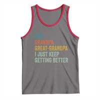Funny Dad Great Grandpa Tank Top Retro Fathers Day