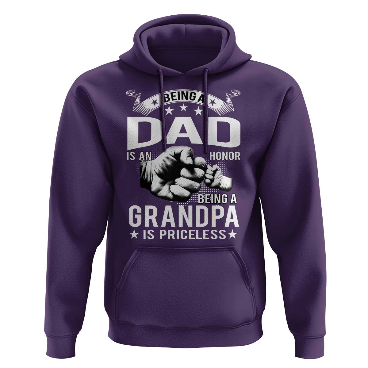 Being A Dad Is An Honor Being A Grandpa is Priceless Hoodie - Wonder Print Shop