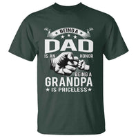 Being A Dad Is An Honor Being A Grandpa is Priceless T Shirt - Wonder Print Shop