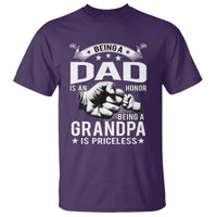 Being A Dad Is An Honor Being A Grandpa is Priceless T Shirt - Wonder Print Shop