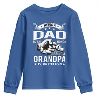 Being A Dad Is An Honor Being A Grandpa is Priceless Youth Sweatshirt - Wonder Print Shop