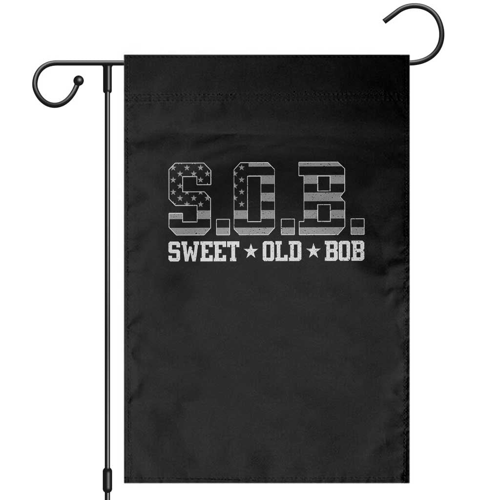 Funny Bob Garden Flag Fathers Day Dad Sweet Old Bob Retro USA Flag - Wonder Print Shop