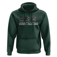 Funny Bob Hoodie Fathers Day Dad Sweet Old Bob Retro USA Flag - Wonder Print Shop